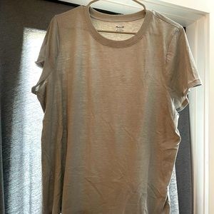 Madewell Light Grey T-Shirt Size XXL